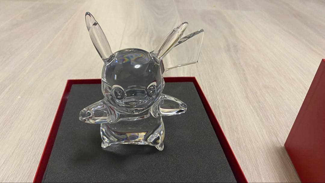 Baccarat x Pokémon ピカチュウ フィギュア Baccarat x Pokemon Pikachu Crystal Figurine Open Box Unused
